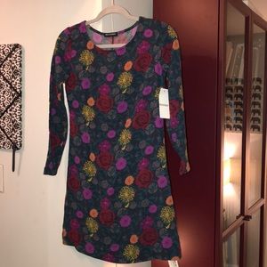 Long sleeve patterned dress